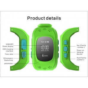 Ceas Sport Fitness Tracker Smartwatch Kids Q50-verde