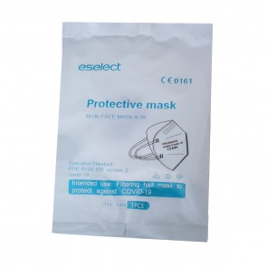 Set 5 bucati Masca de protectie FFP2 / KN95 / N95, 5 straturi, Certificata pentru protectie impotriva COVID-19, sigilate individual